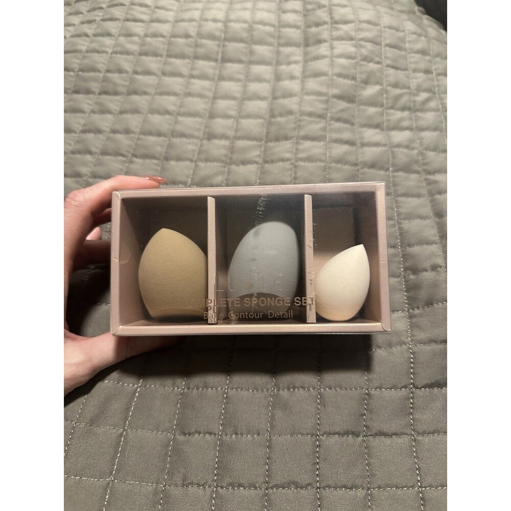 Luxie Complete Sponge Set 3 Pack ~ Bake Contour Detail ~ Brand New In Box!